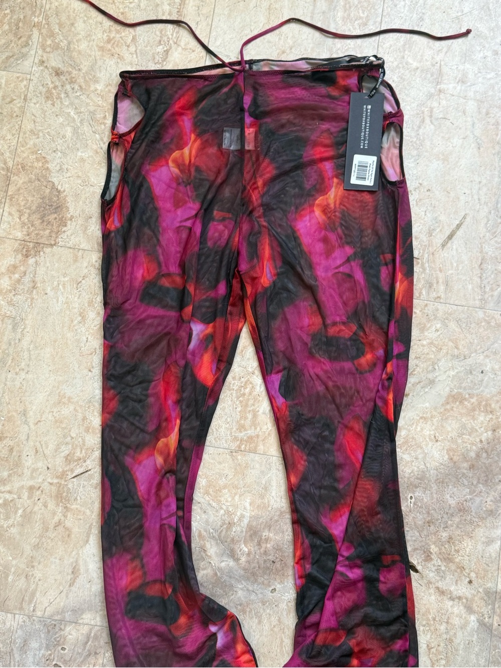 White fox pants